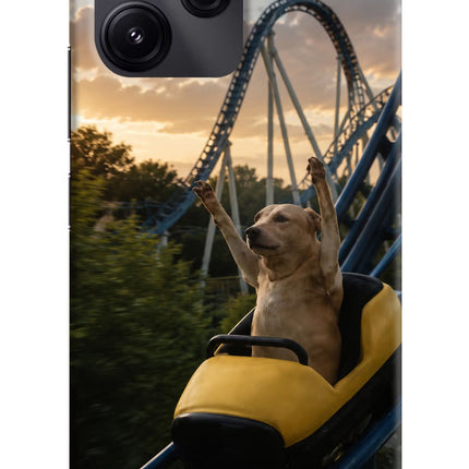 Rollercoaster Dog Redmi 12 5G Hard Case Back Cover by Casekaro