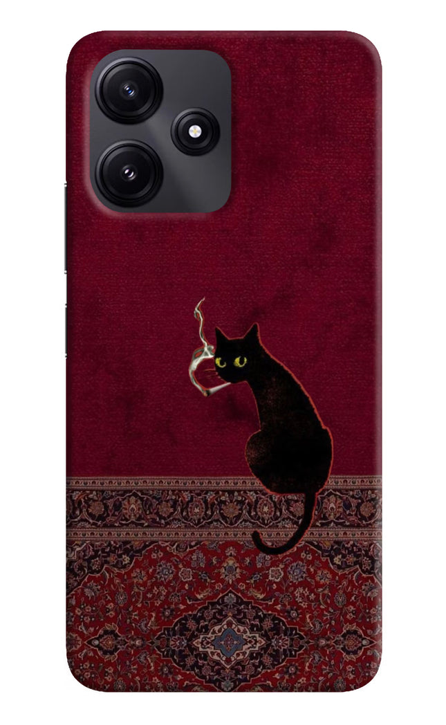 Midnight Cat Redmi 12 5G Hard Case Back Cover by Casekaro