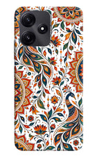 White Mayura Redmi 12 5G Hard Case Back Cover by Casekaro
