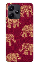 Maroon Elephant Redmi 12 5G Hard Case Back Cover by Casekaro