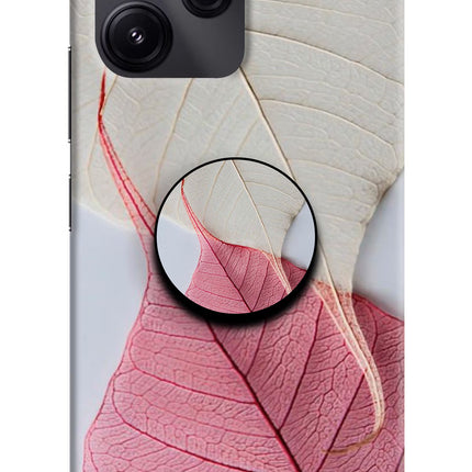 White Pink Leaf Redmi 12 5G Pop Case by Casekaro