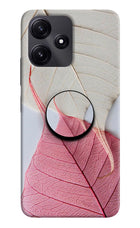 White Pink Leaf Redmi 12 5G Pop Case by Casekaro