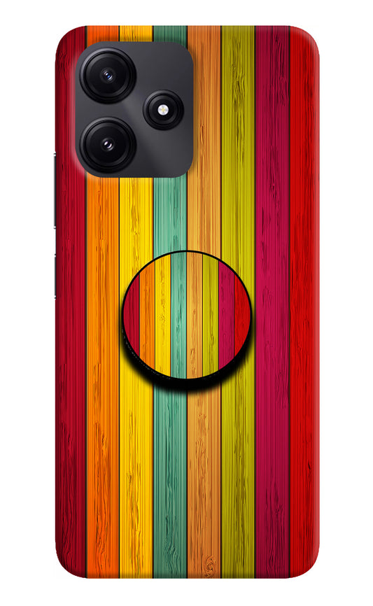 Multicolor Wooden Redmi 12 5G Pop Case