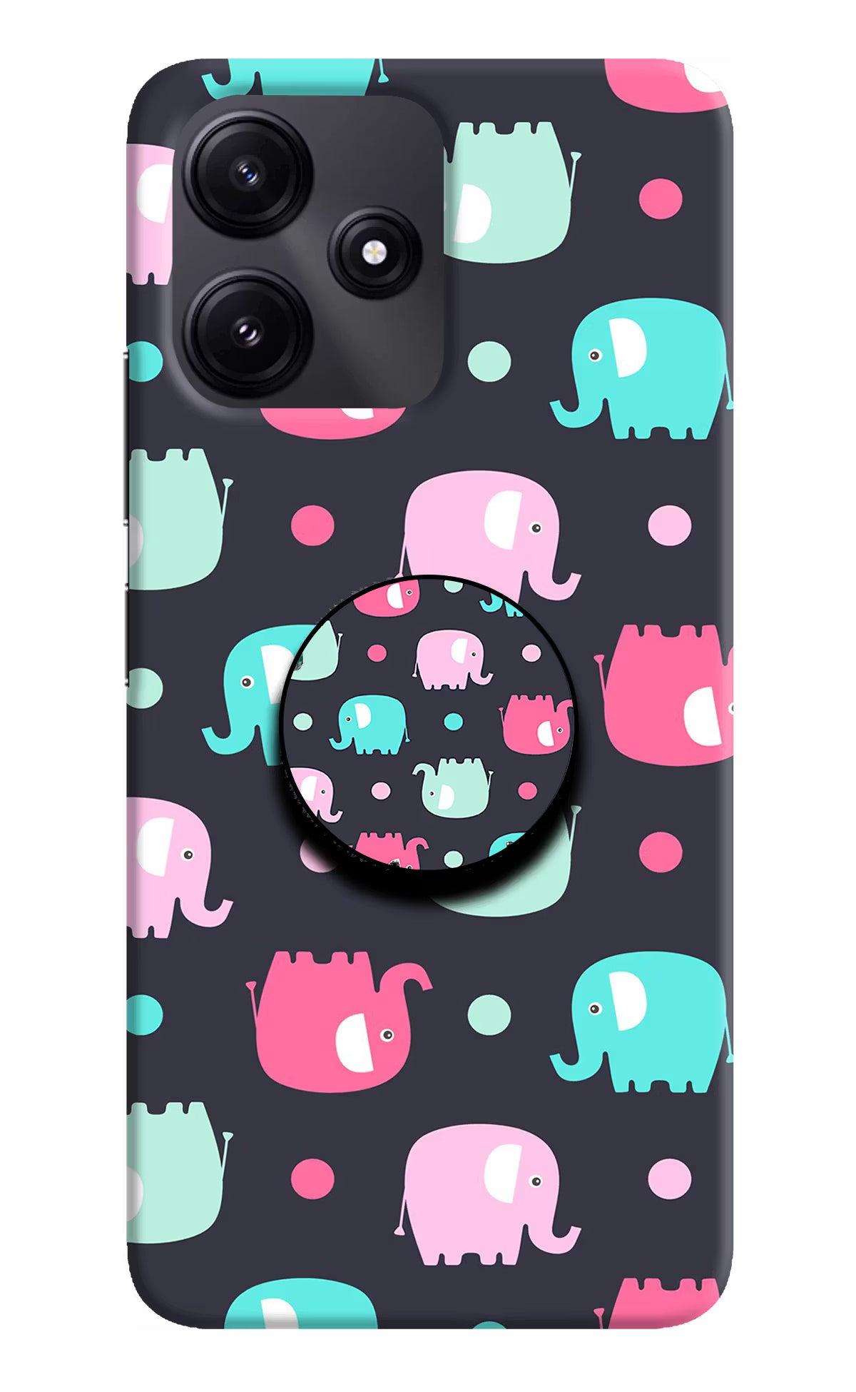 Baby Elephants Redmi 12 5G Pop Case by Casekaro