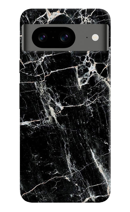 Black Marble Texture Google Pixel 8 Back Cover