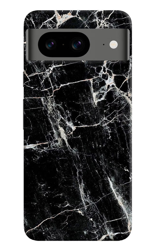 Black Marble Texture Google Pixel 8 Hard Case Back Cover by Casekaro