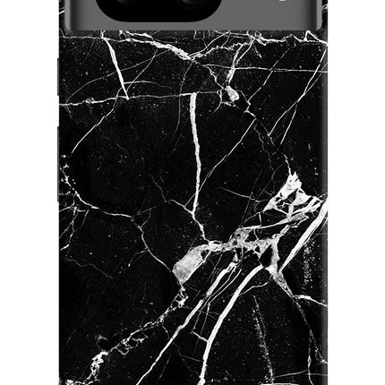 Black Marble Pattern Google Pixel 8 Hard Case Back Cover by Casekaro