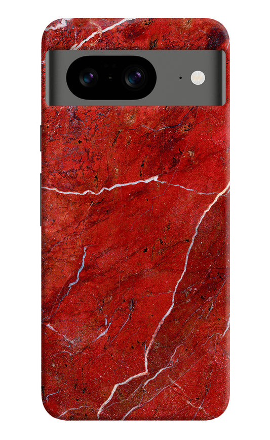 Red Marble Design Google Pixel 8 Back Cover