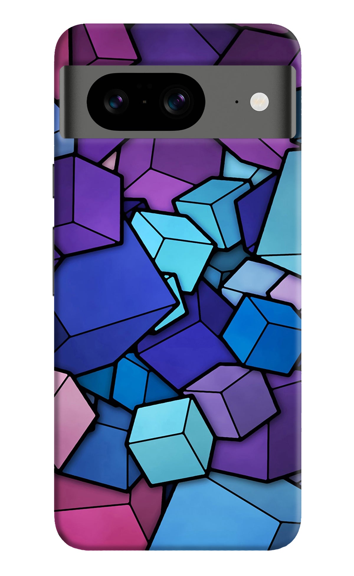 Cubic Abstract Google Pixel 8 Back Cover