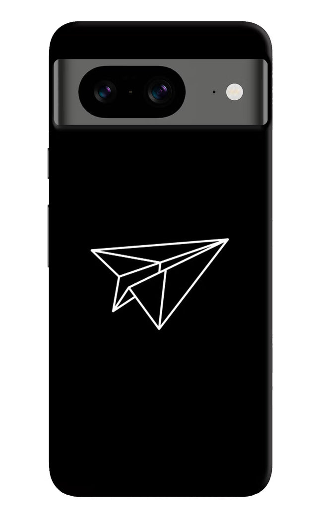 Paper Plane White Google Pixel 8 Hard Case Back Cover by Casekaro