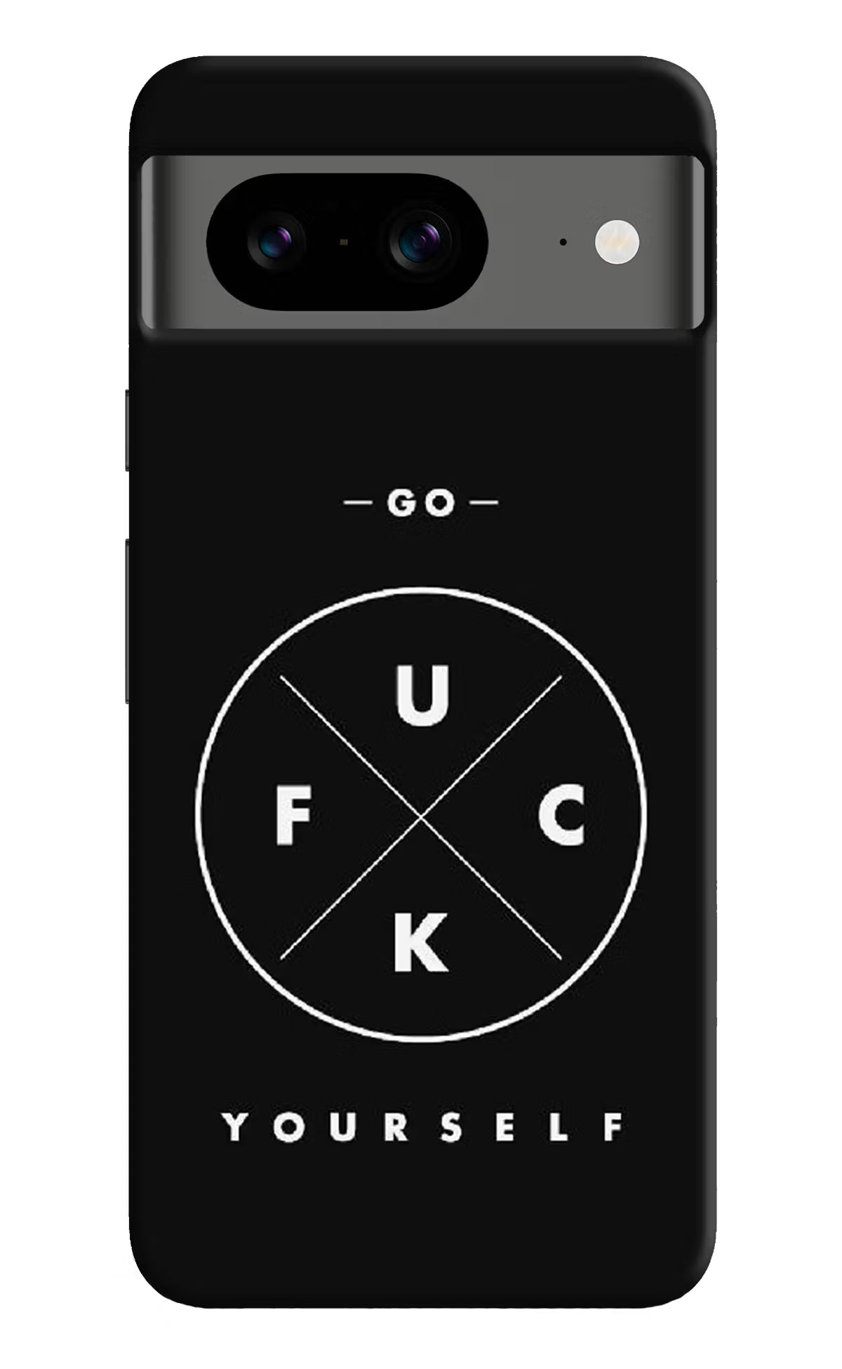 Go Fuck Yourself Google Pixel 8 Hard Case Back Cover by Casekaro
