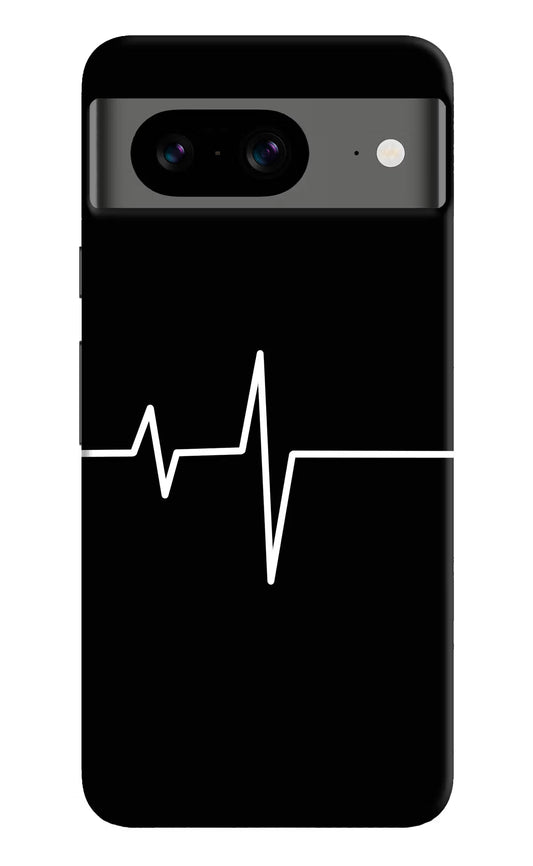 Heart Beats Google Pixel 8 Hard Case Back Cover by Casekaro