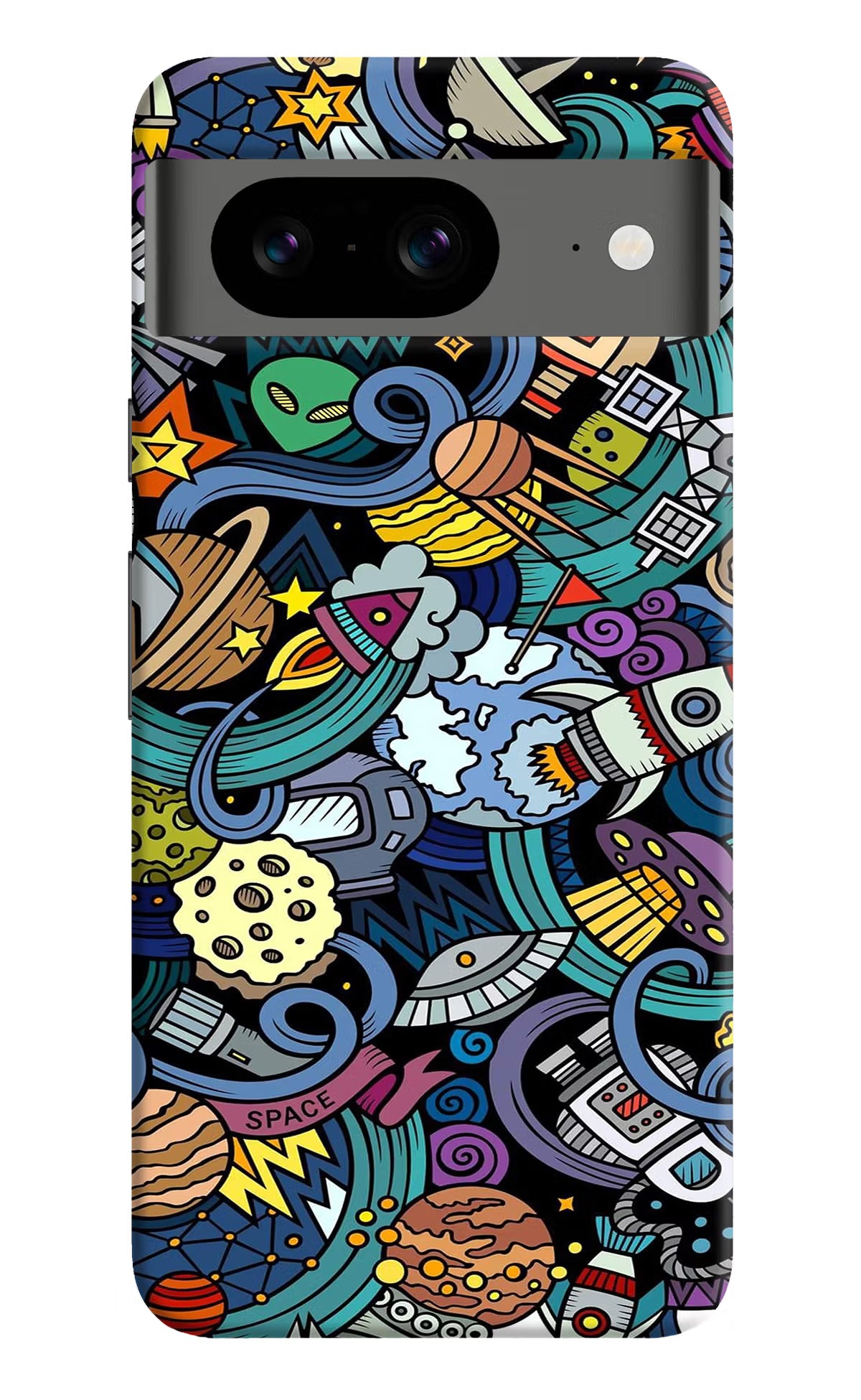 Space Abstract Google Pixel 8 Hard Case Back Cover by Casekaro
