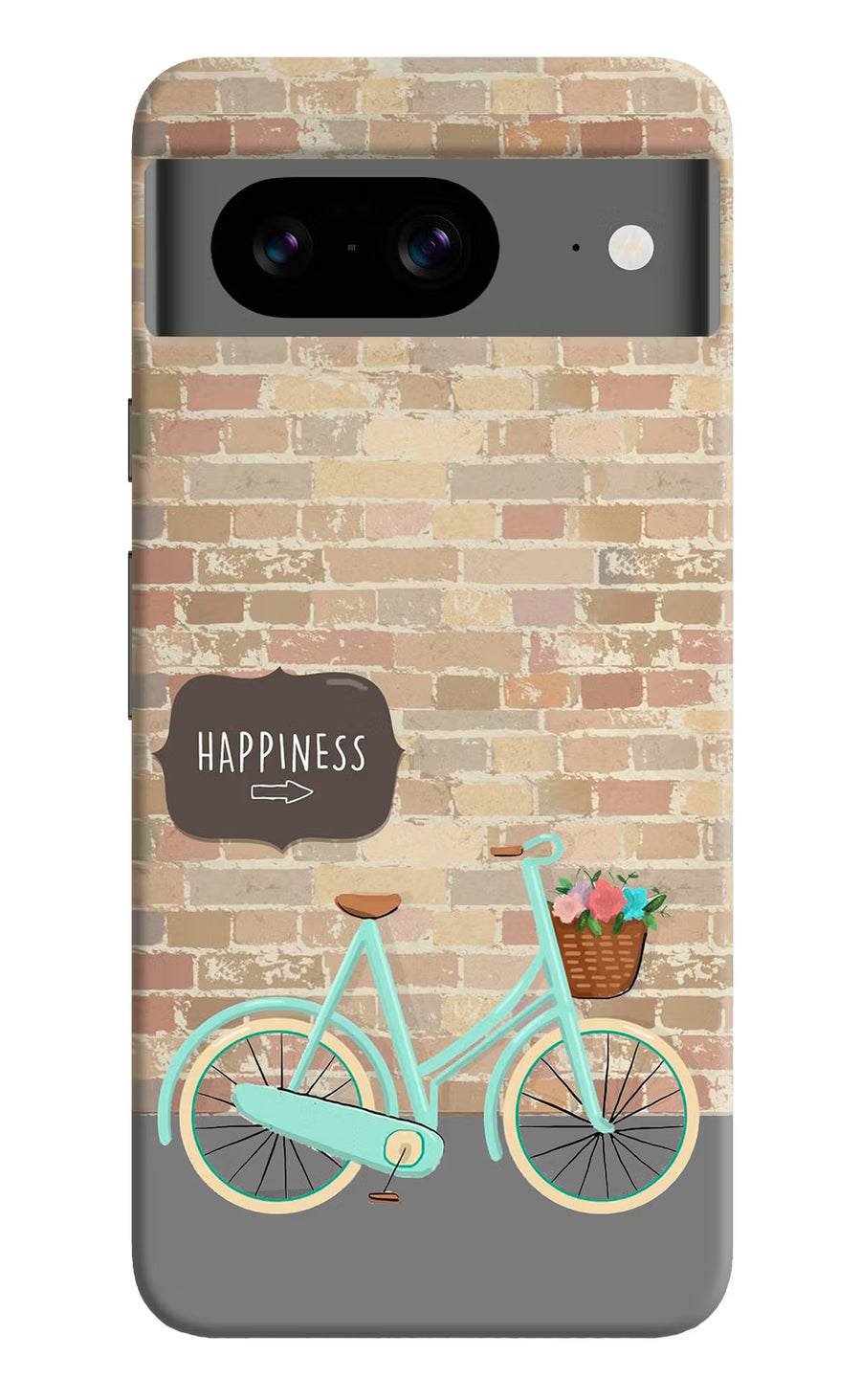 Happiness Artwork Google Pixel 8 Back Cover, Hard case