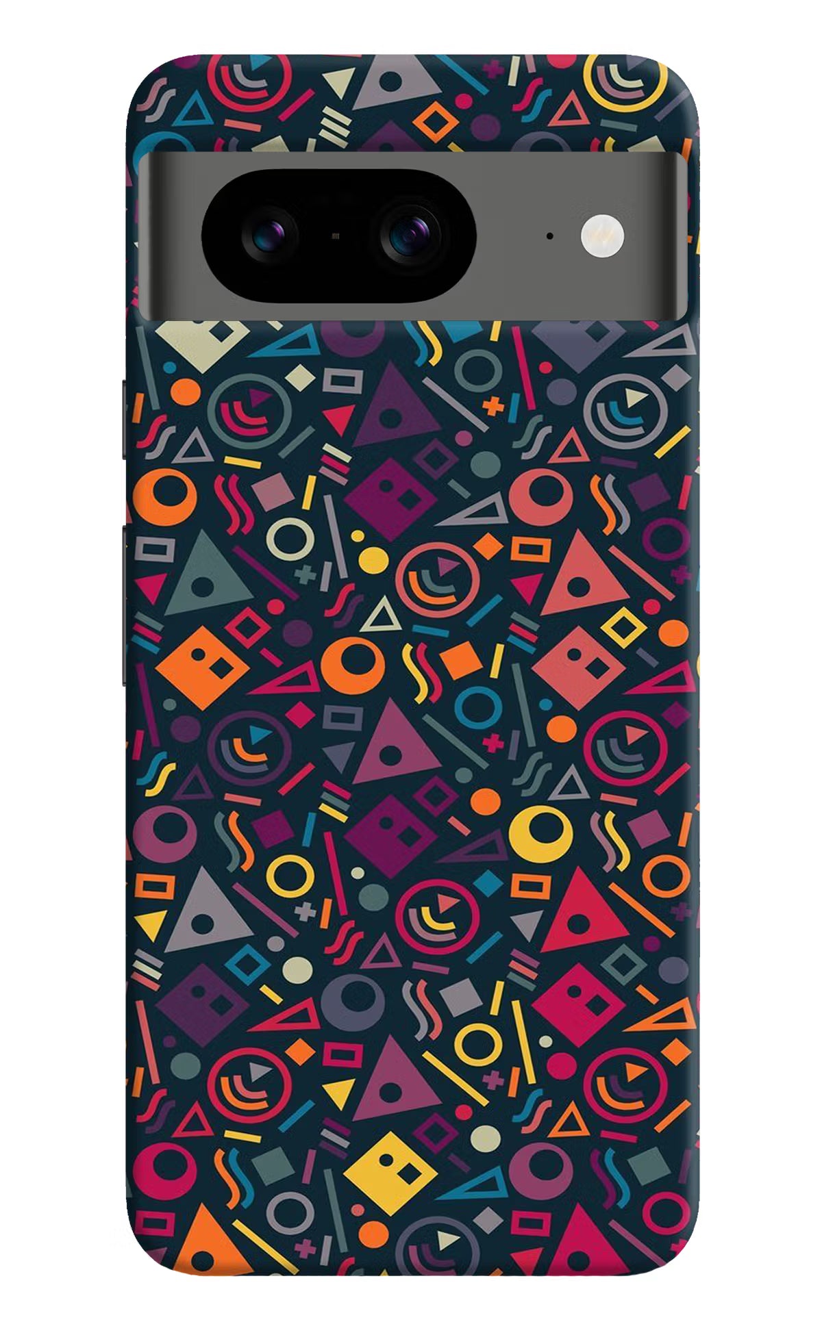 Geometric Abstract Google Pixel 8 Hard Case Back Cover by Casekaro