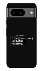 Life Motto Code Google Pixel 8 Hard Case Back Cover by Casekaro