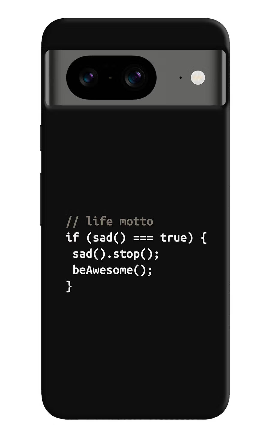 Life Motto Code Google Pixel 8 Back Cover, Hard case