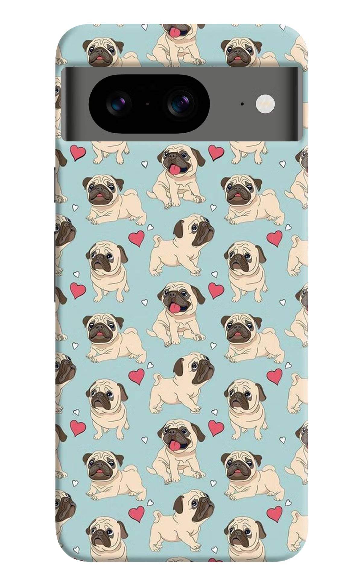 Pug Dog Google Pixel 8 Hard Case Back Cover by Casekaro