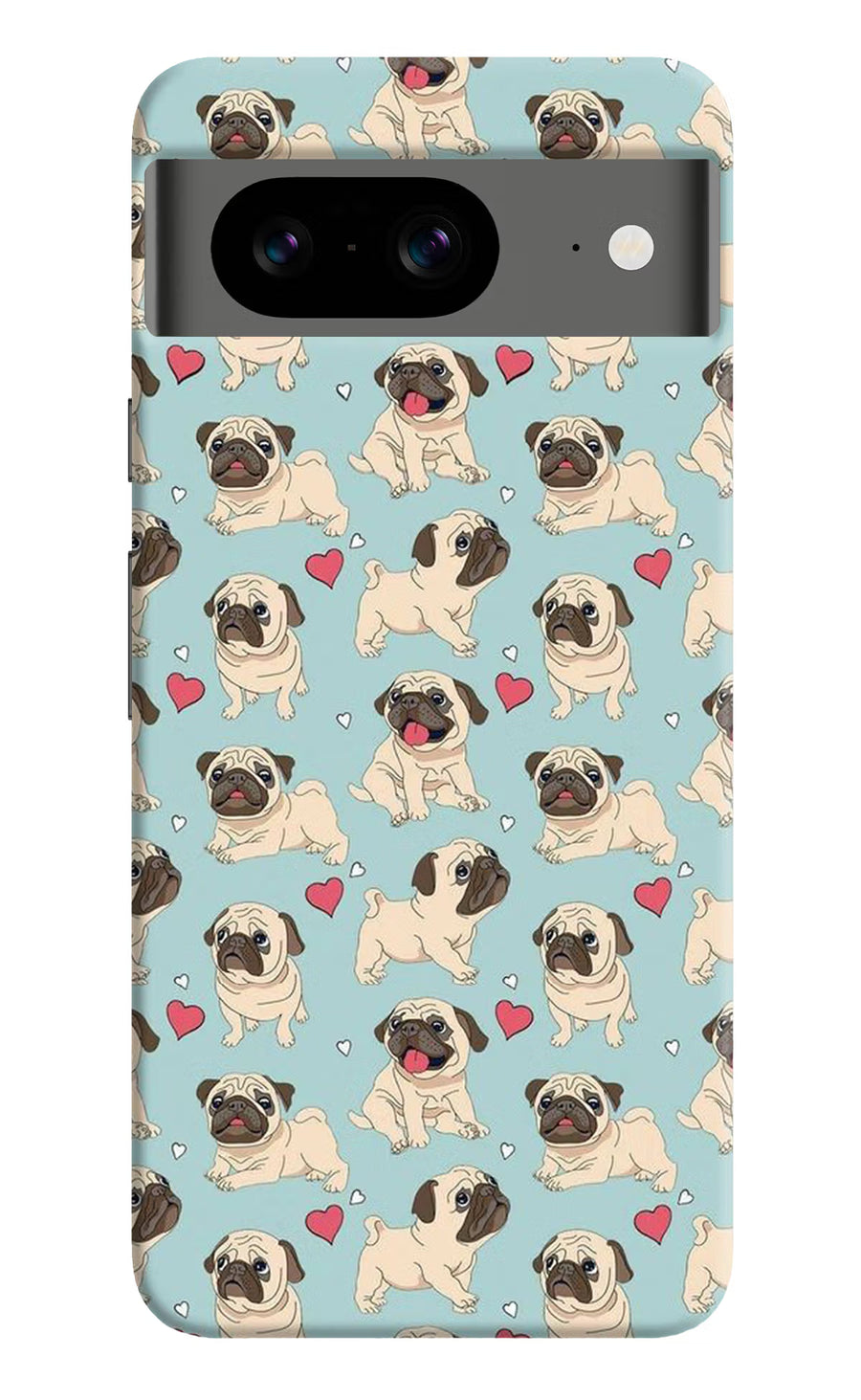 Pug Dog Google Pixel 8 Back Cover, Hard case