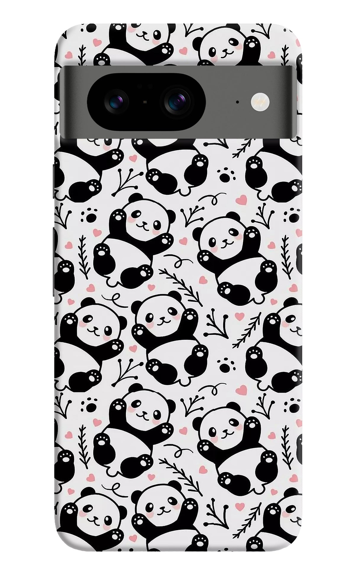 Cute Panda Google Pixel 8 Back Cover