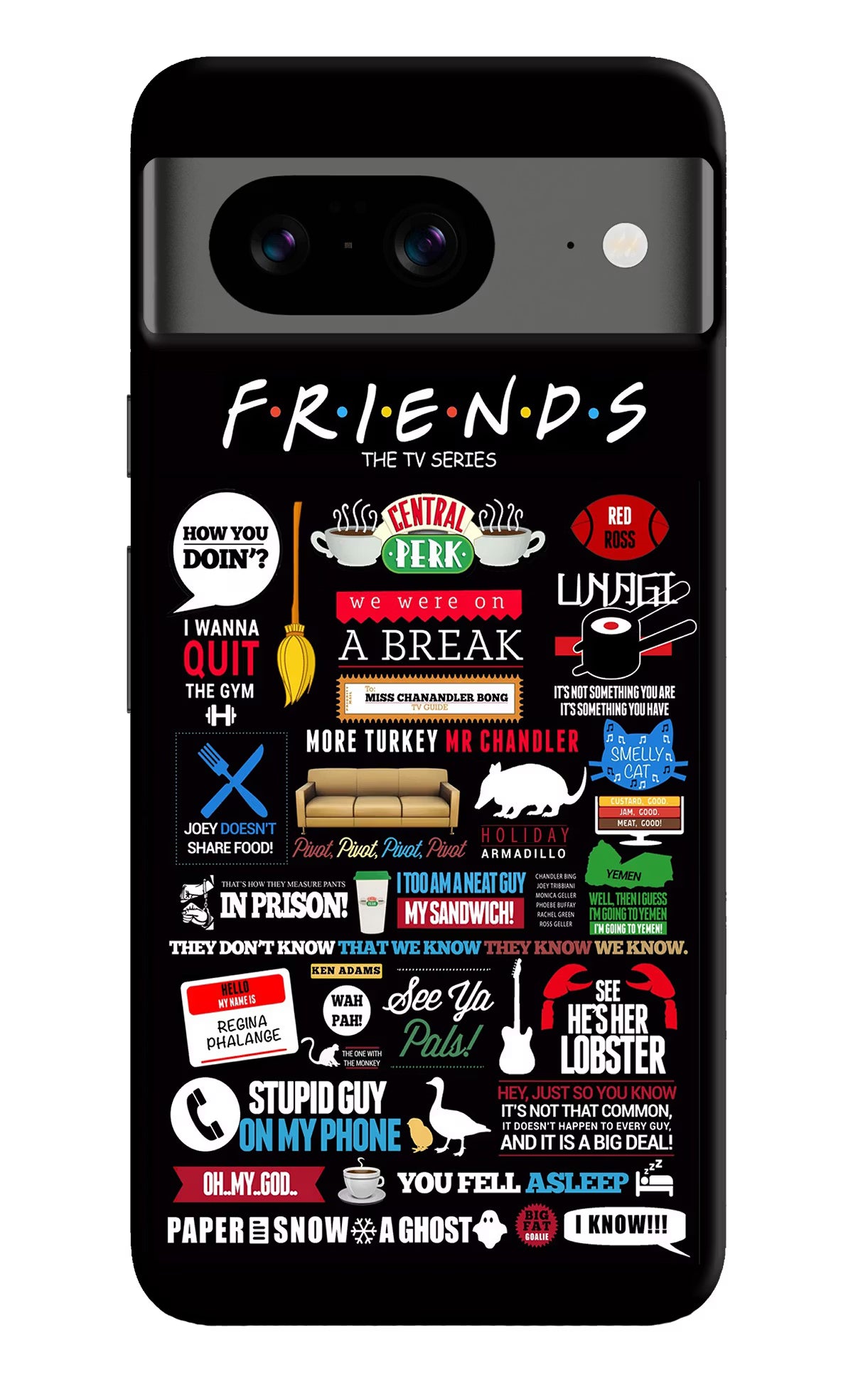 FRIENDS Google Pixel 8 Hard Case Back Cover by Casekaro