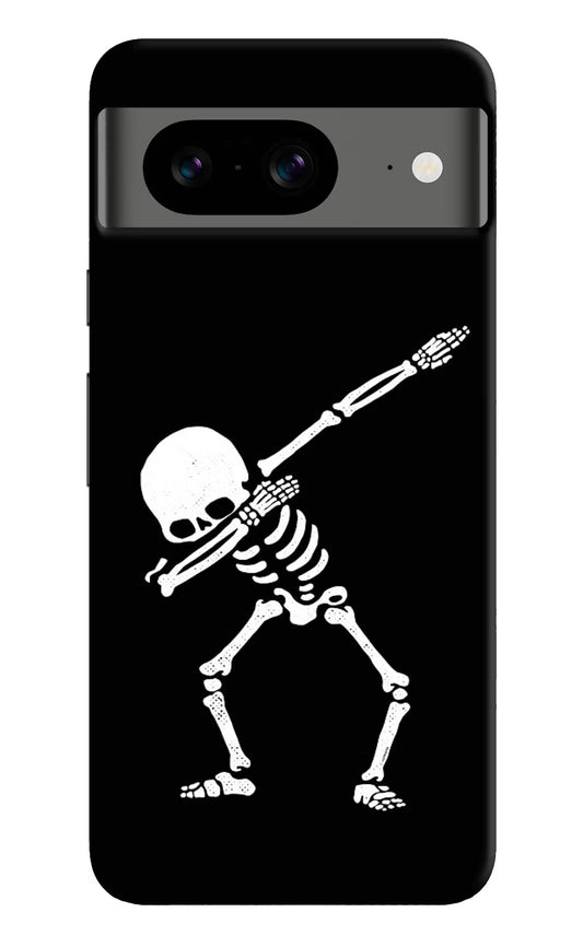 Dabbing Skeleton Art Google Pixel 8 Hard Case Back Cover by Casekaro