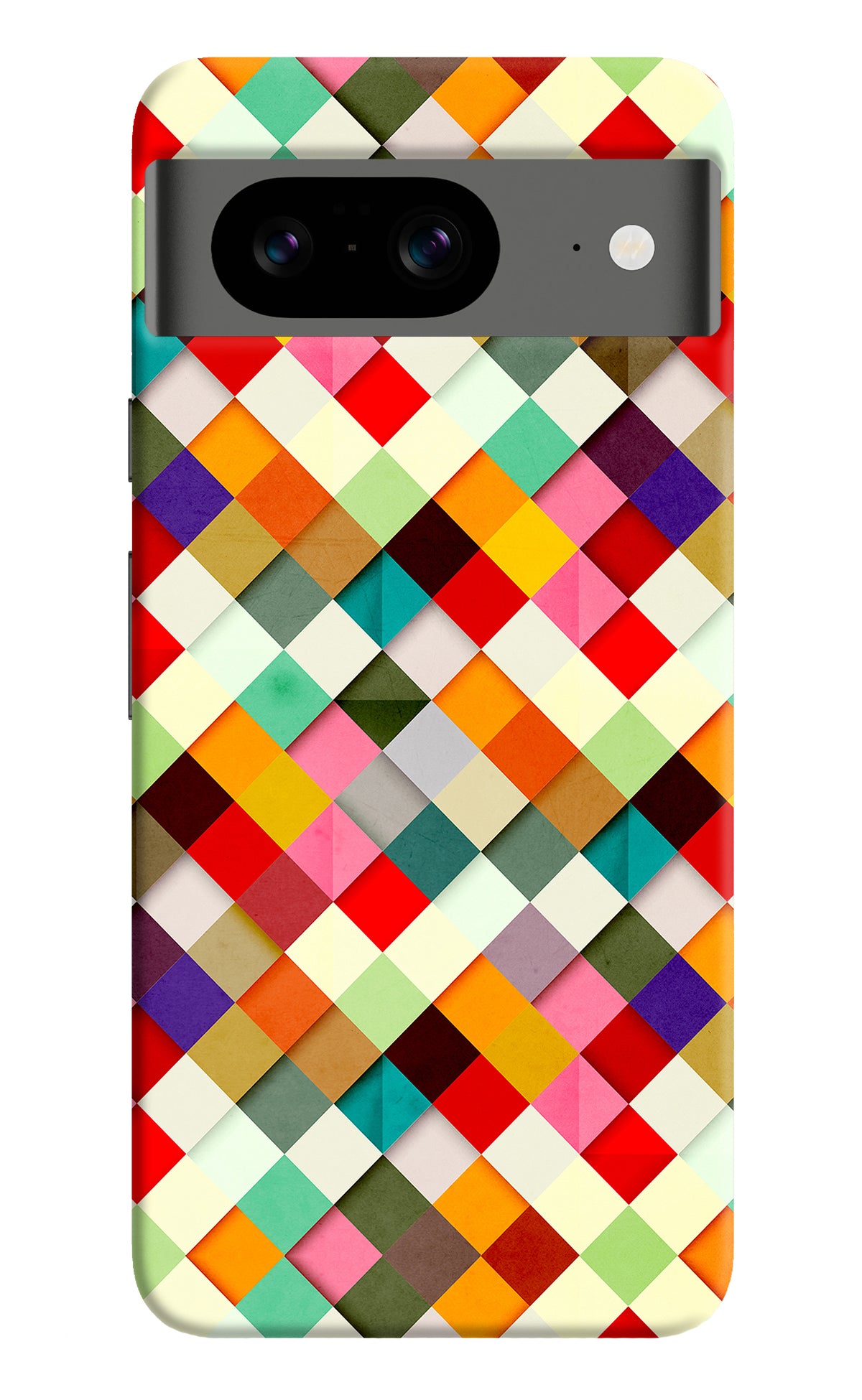 Geometric Abstract Colorful Google Pixel 8 Back Cover