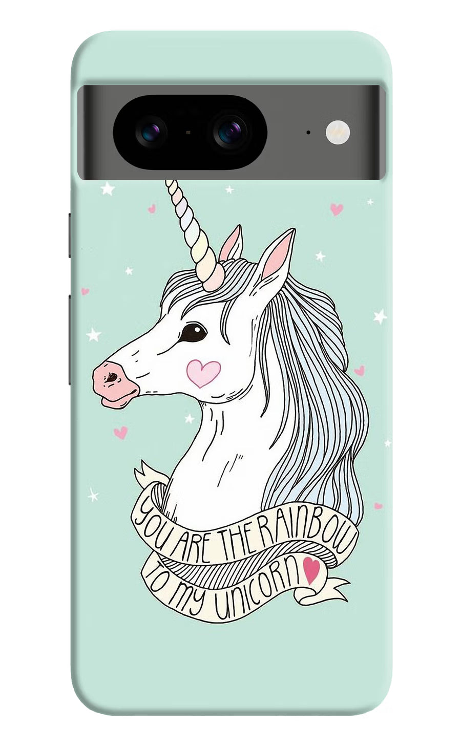 Unicorn Wallpaper Google Pixel 8 Back Cover, Hard case