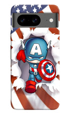 Captain America Google Pixel 8 Hard Case Back Cover by Casekaro