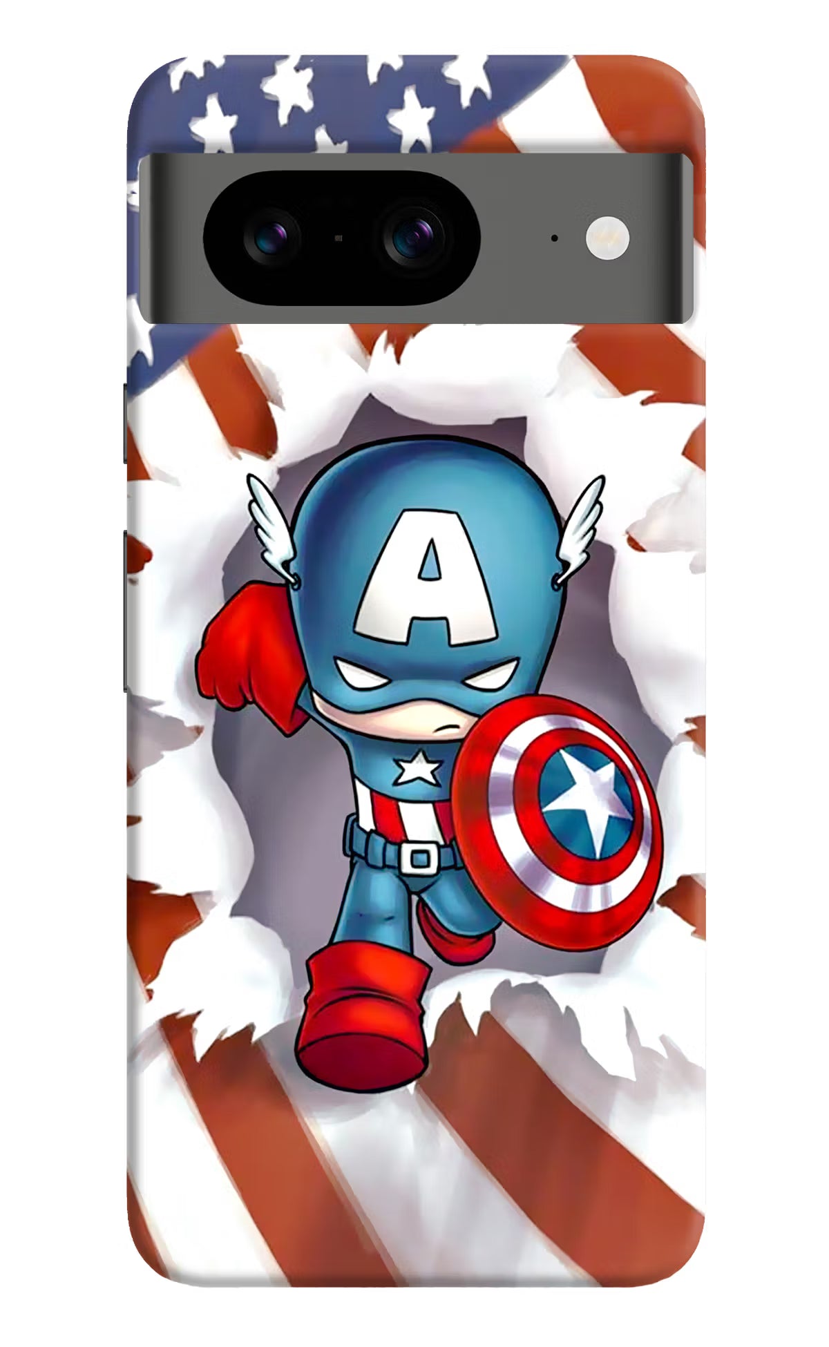 Captain America Google Pixel 8 Hard Case Back Cover by Casekaro