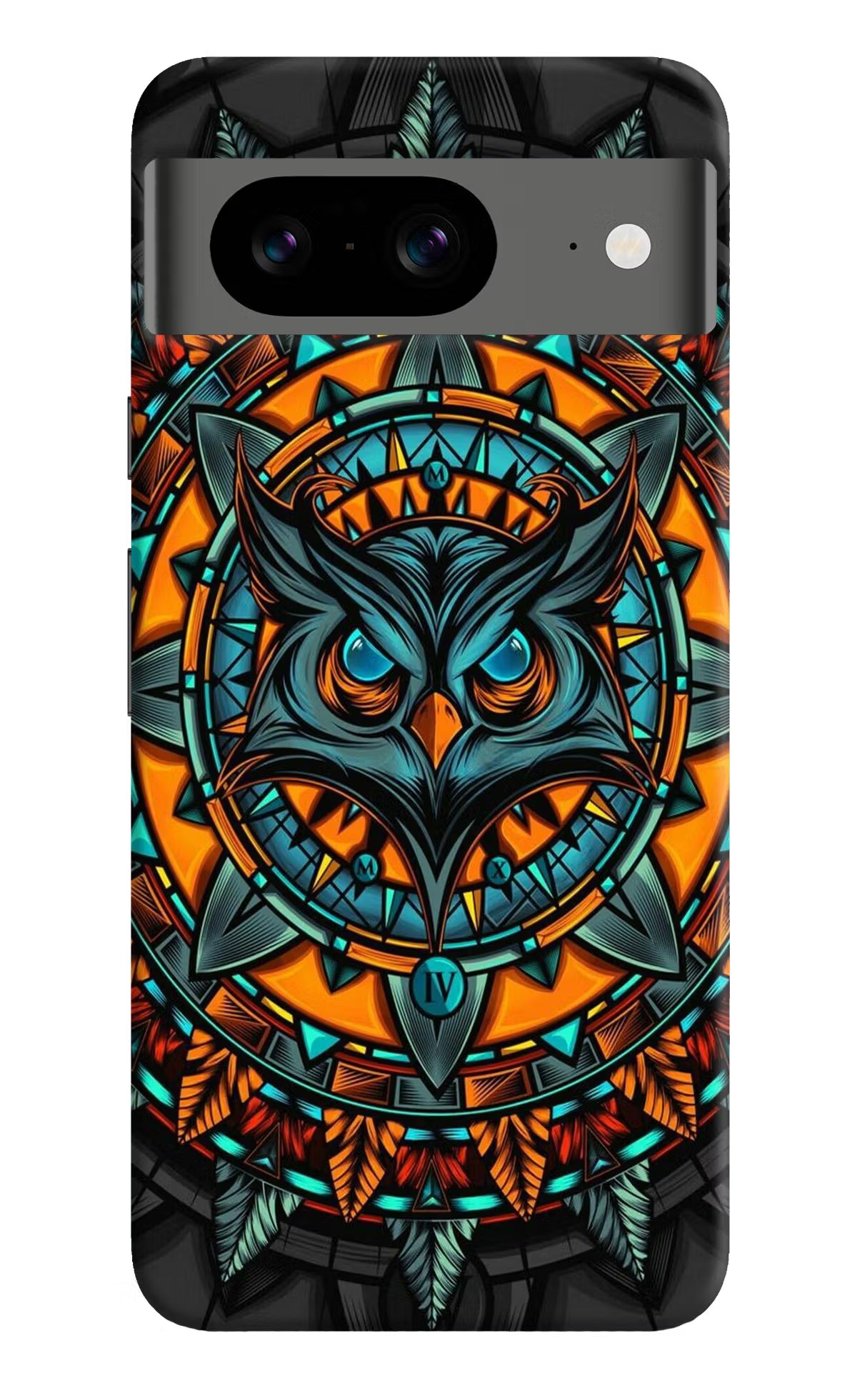 Angry Owl Art Google Pixel 8 Hard Case Back Cover by Casekaro