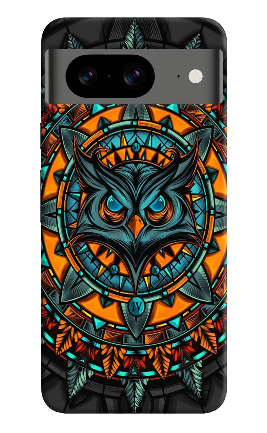 Angry Owl Art Google Pixel 8 Hard Case Back Cover by Casekaro