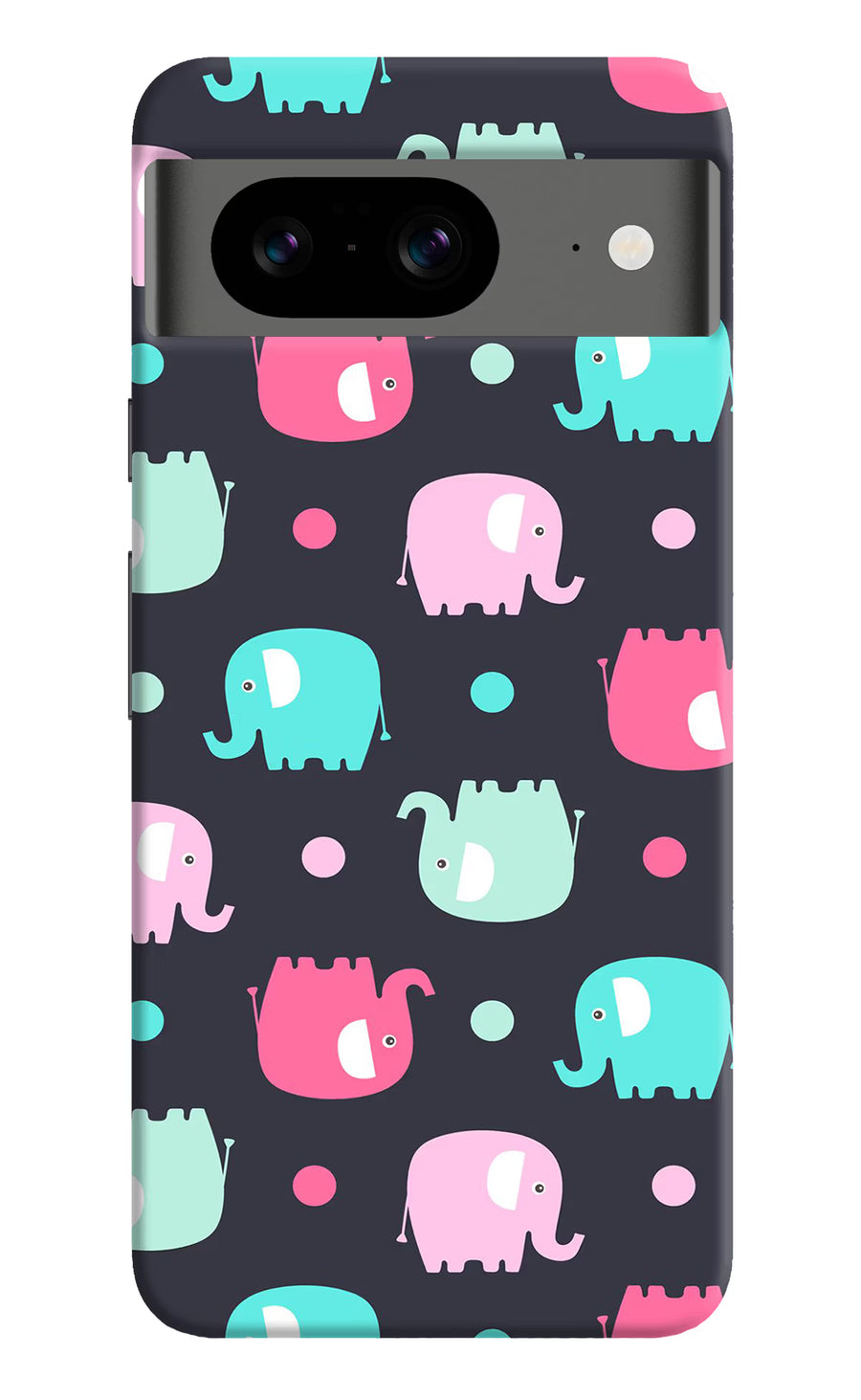 Elephants Google Pixel 8 Back Cover, Hard case