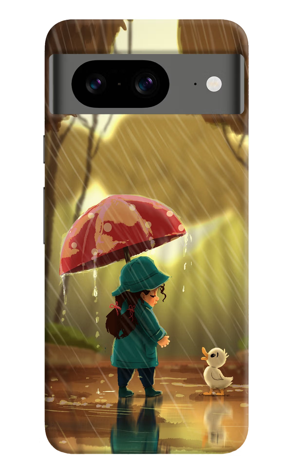 Rainy Day Google Pixel 8 Hard Case Back Cover by Casekaro