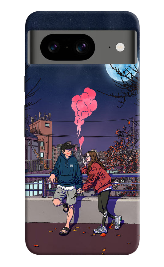 Chilling Couple Google Pixel 8 Hard Case Back Cover by Casekaro