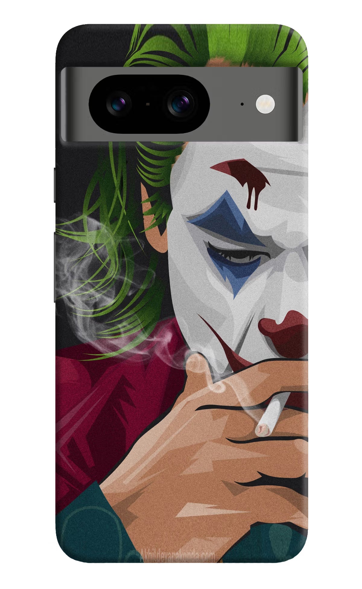 Joker Smoking Google Pixel 8 Hard Case Back Cover by Casekaro