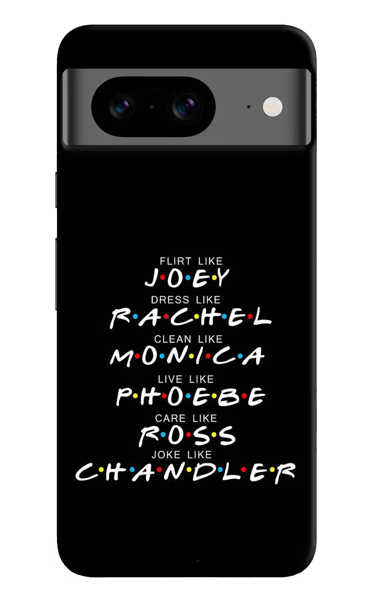FRIENDS Character Google Pixel 8 Hard Case Back Cover by Casekaro