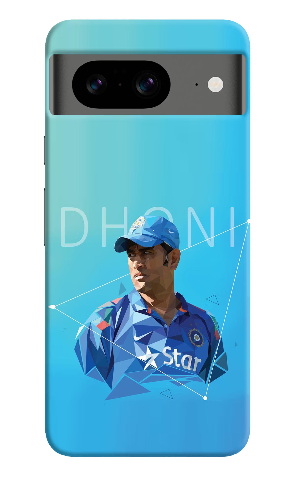 Dhoni Artwork Google Pixel 8 Hard Case Back Cover by Casekaro