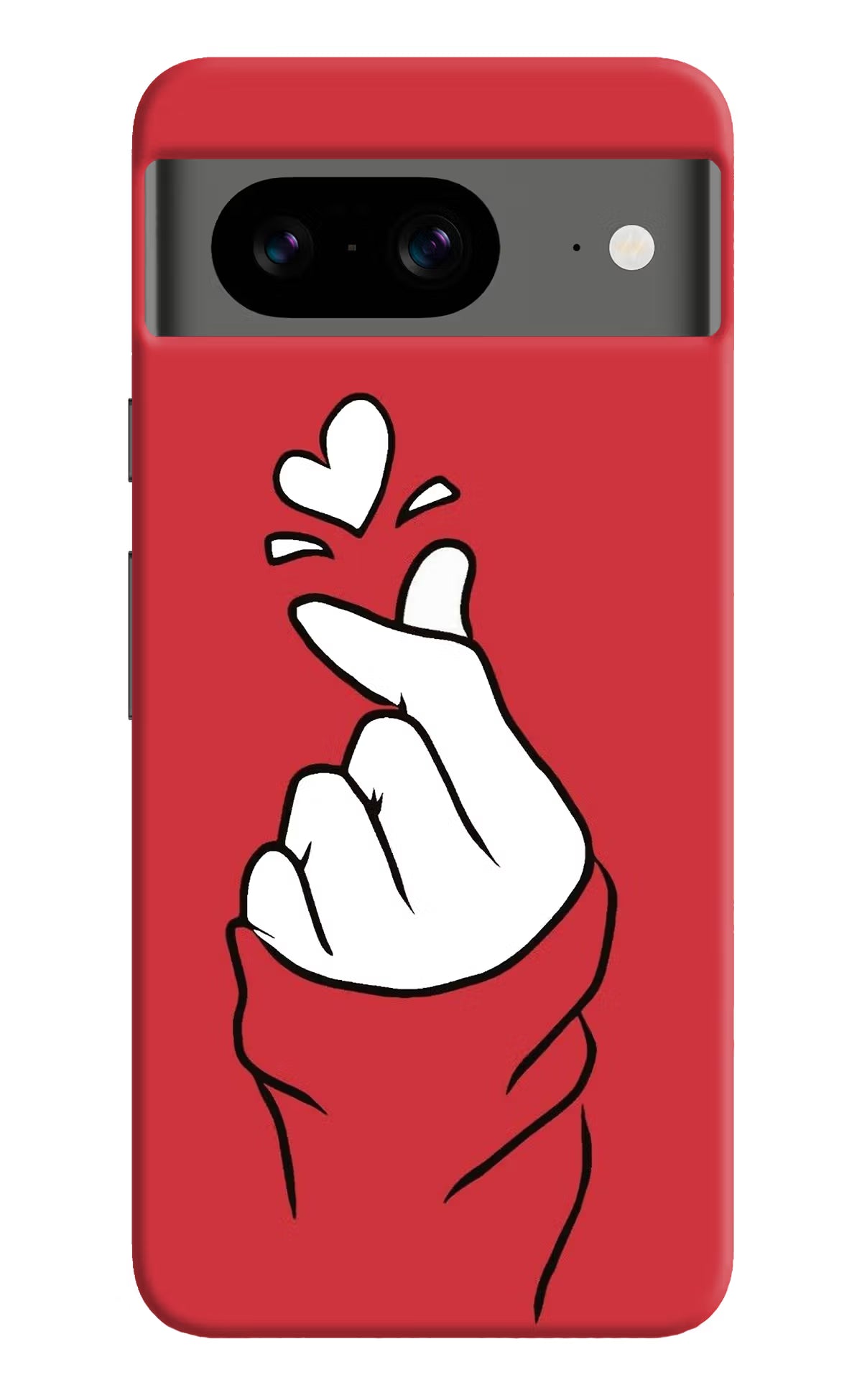 Korean Love Sign Google Pixel 8 Hard Case Back Cover by Casekaro