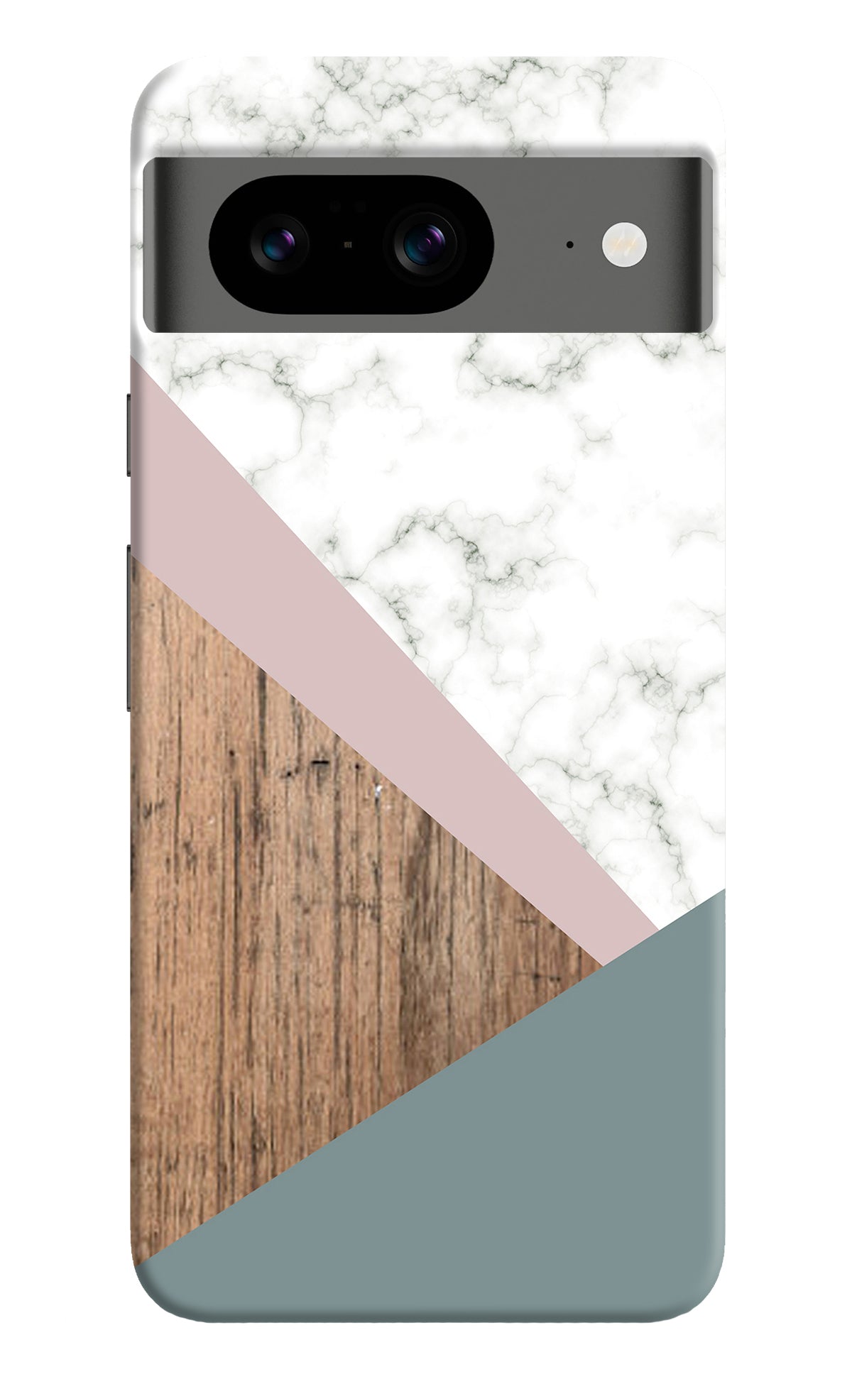 Marble wood Abstract Google Pixel 8 Back Cover