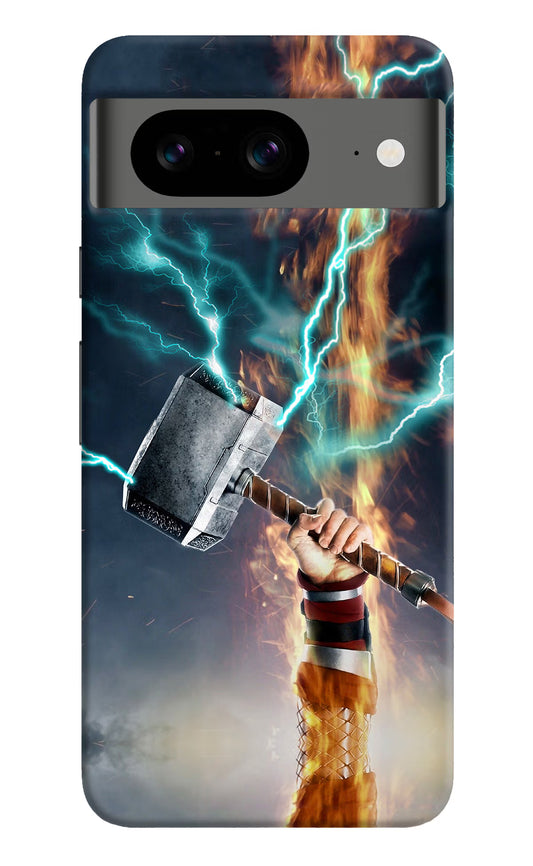 Thor Hammer Mjolnir Google Pixel 8 Hard Case Back Cover by Casekaro