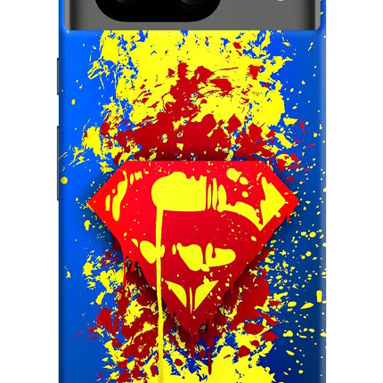 Superman logo Google Pixel 8 Hard Case Back Cover by Casekaro