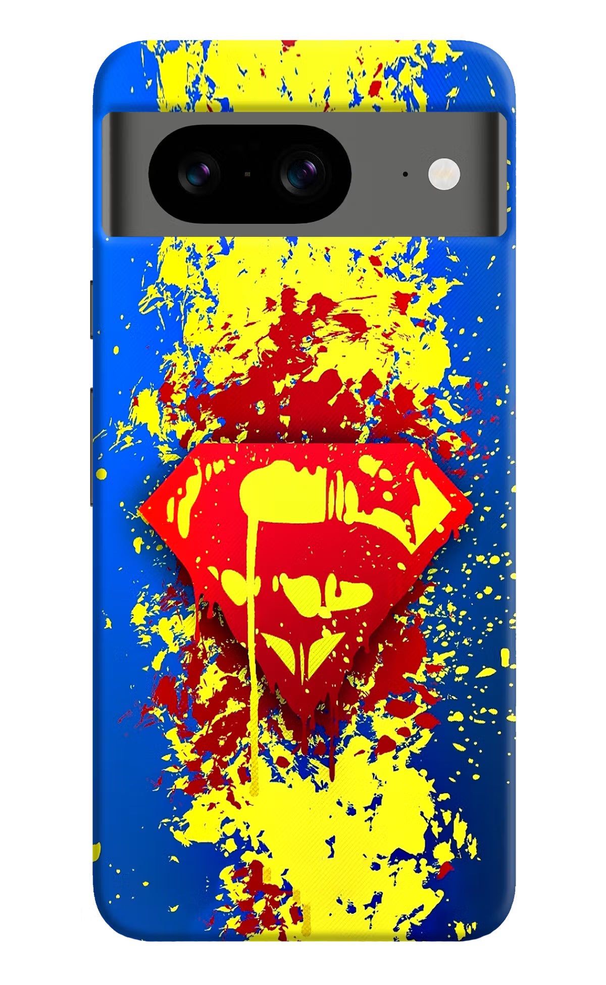 Superman logo Google Pixel 8 Hard Case Back Cover by Casekaro