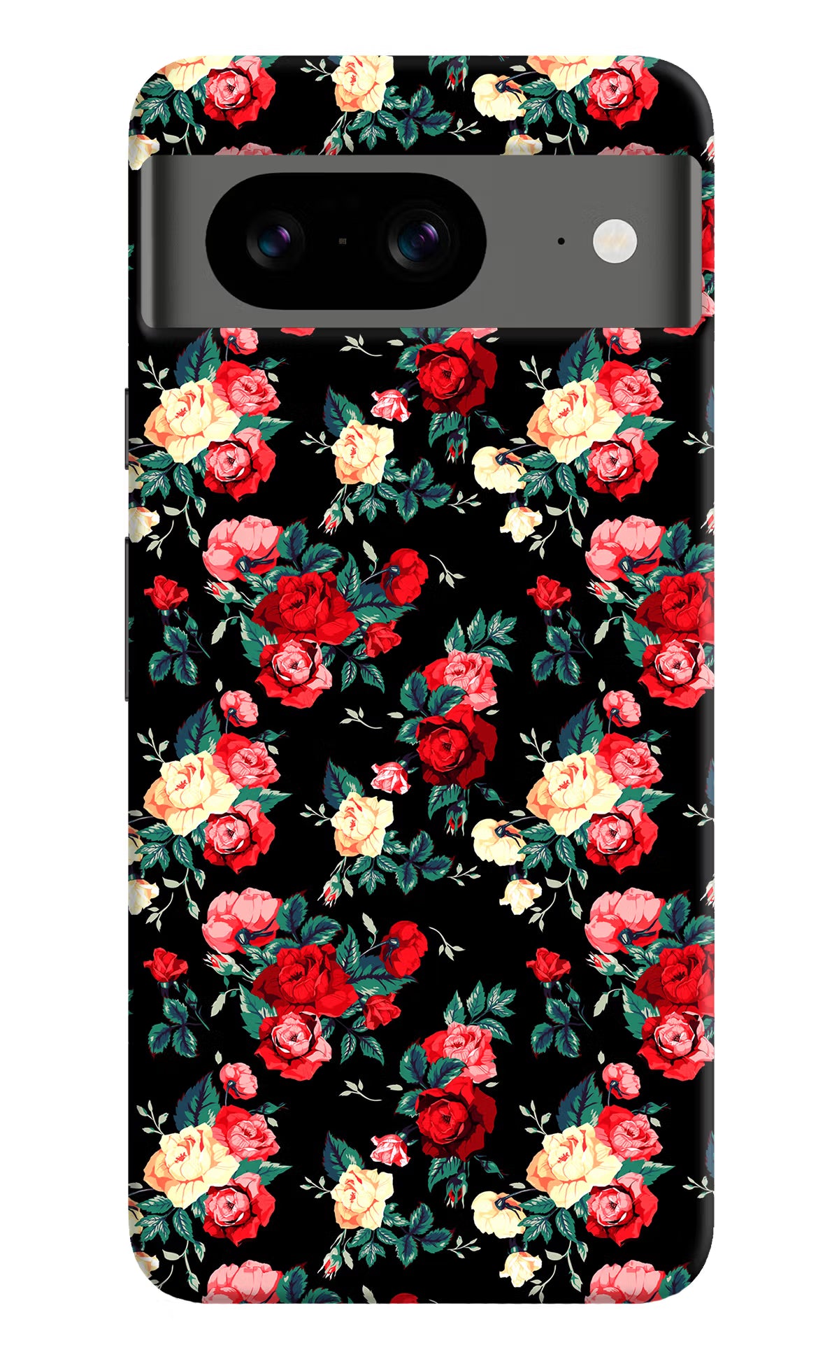 Rose Pattern Google Pixel 8 Hard Case Back Cover by Casekaro