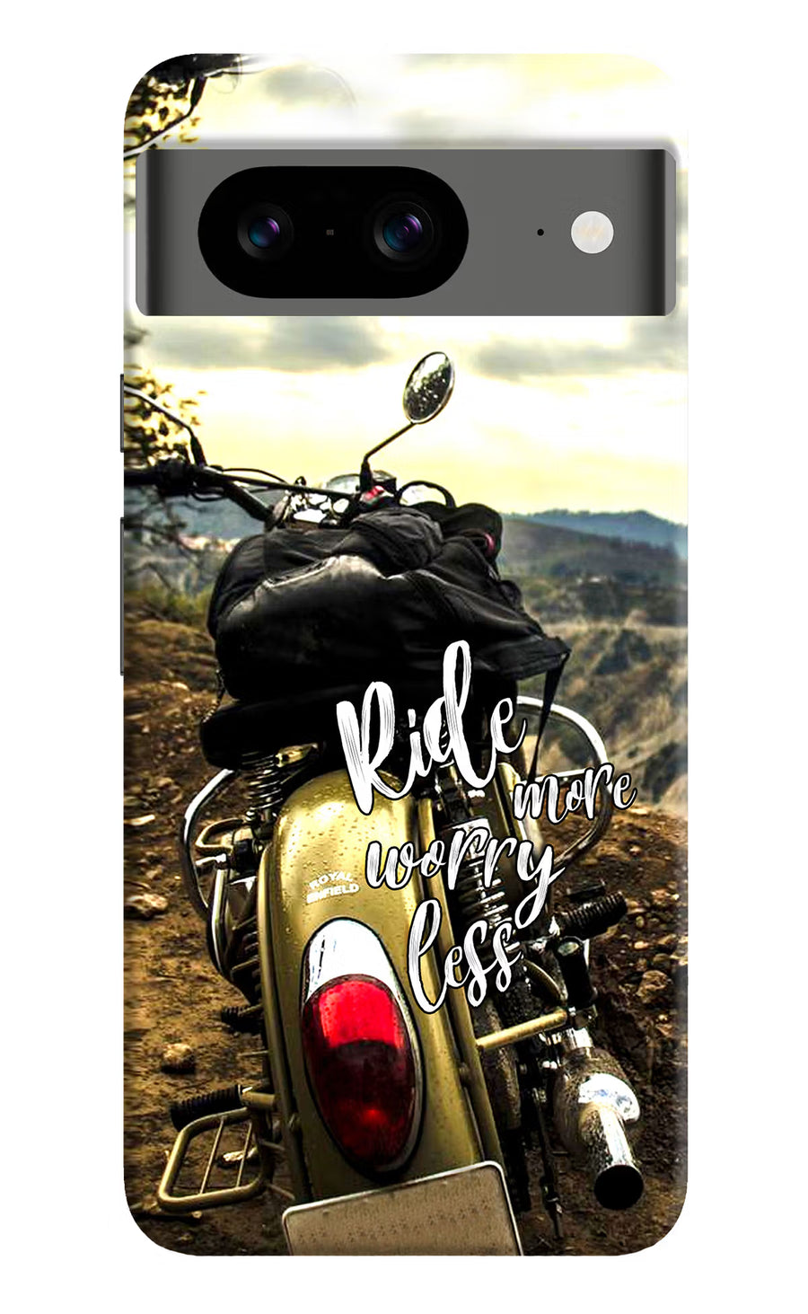 Ride More Worry Less Google Pixel 8 Back Cover, Hard case
