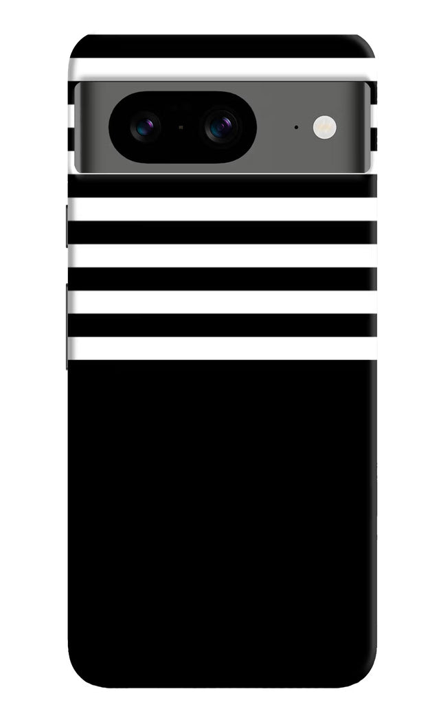 Black and White Print Google Pixel 8 Hard Case Back Cover by Casekaro