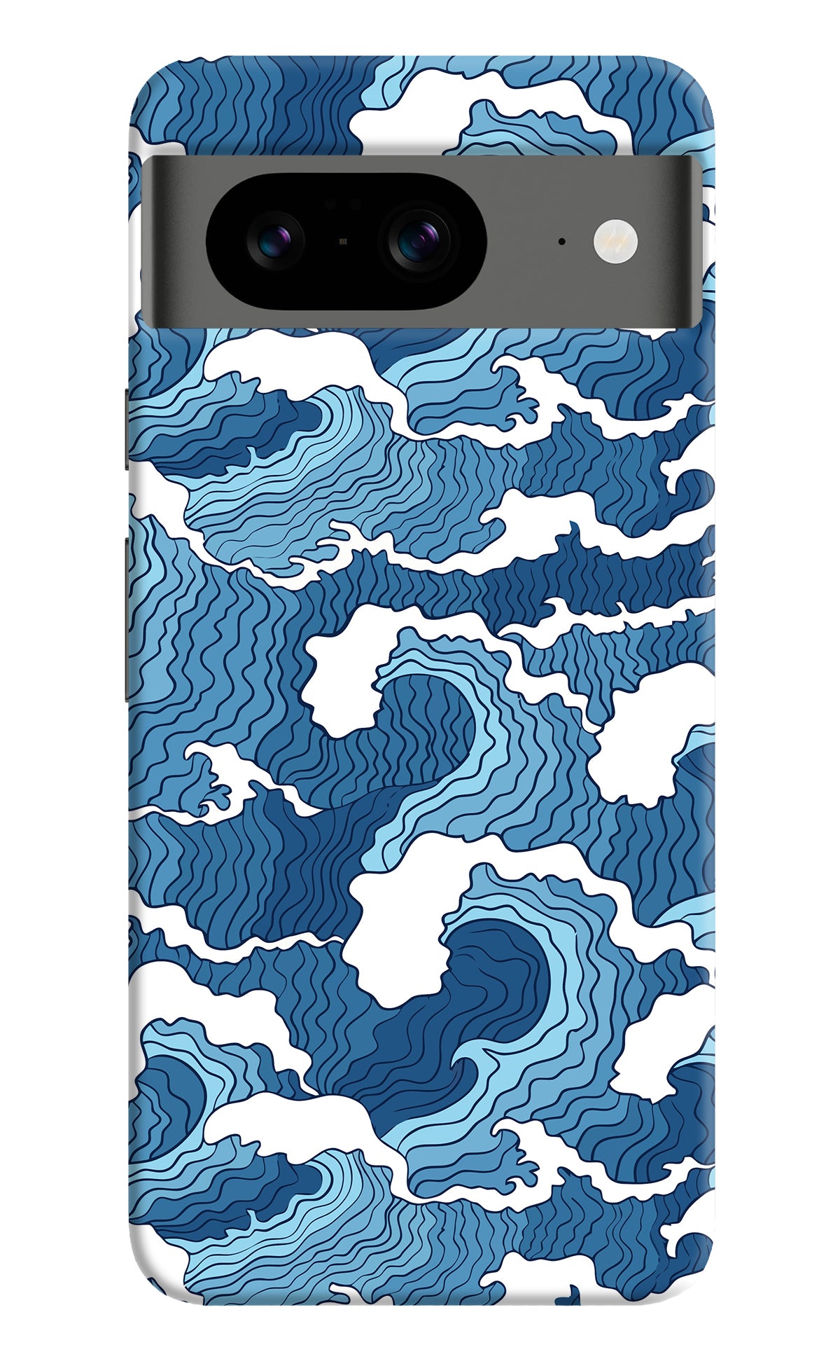 Blue Waves Google Pixel 8 Back Cover