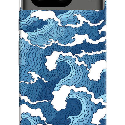 Blue Waves Google Pixel 8 Hard Case Back Cover by Casekaro