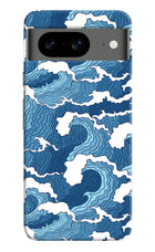 Blue Waves Google Pixel 8 Hard Case Back Cover by Casekaro