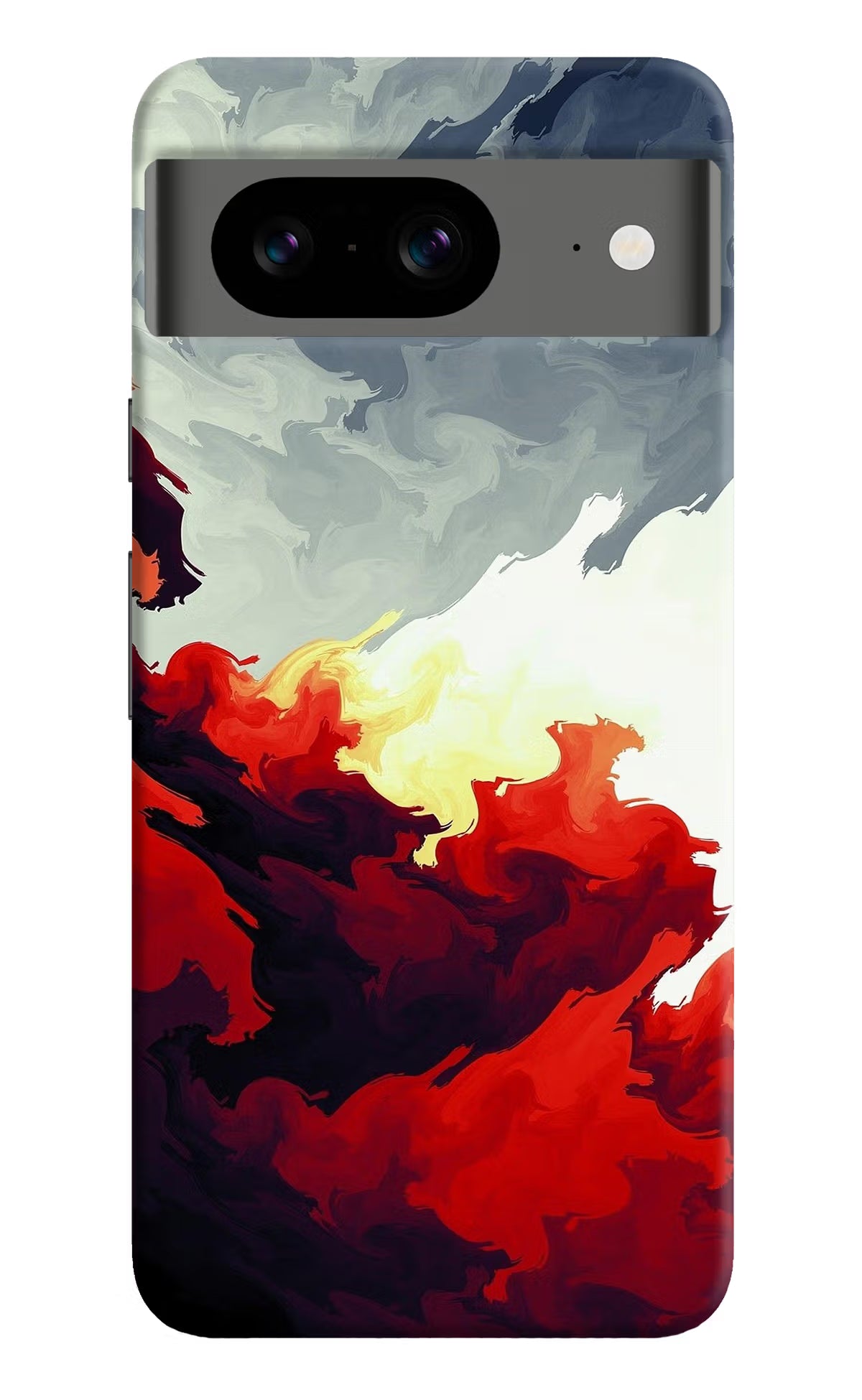 Fire Cloud Google Pixel 8 Hard Case Back Cover by Casekaro